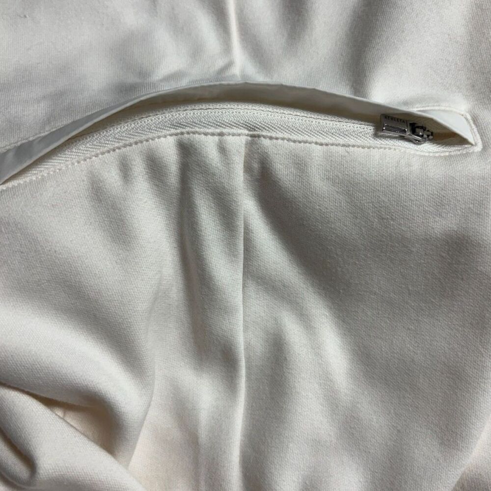Athleta Triumph Hybrid Wide Leg Crop Pants 1X Plus Size White Magnolia Yoga - Picture 4 of 11